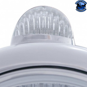 STAINLESS STEEL GUIDE 682-C STYLE HEADLIGHT H6024 & LED TURN SIGNAL - CLEAR LENS #31527 HEADLIGHT Gray