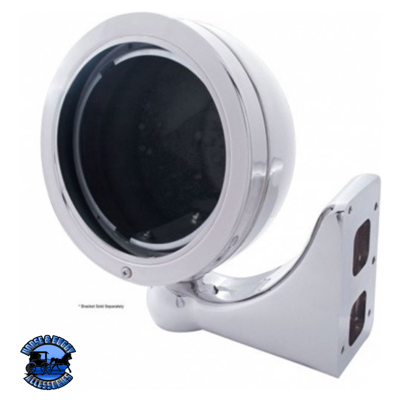 STAINLESS STEEL "BULLET" CLASSIC HEADLIGHT HOUSING - NO TURN SIGNAL #30409 HOUSING Dark Slate Gray