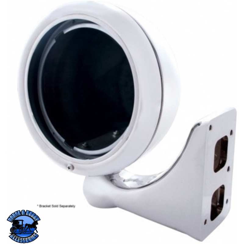 CHROME "CLASSIC" HEADLIGHT HOUSING - NO TURN SIGNAL #30375 HOUSING Black