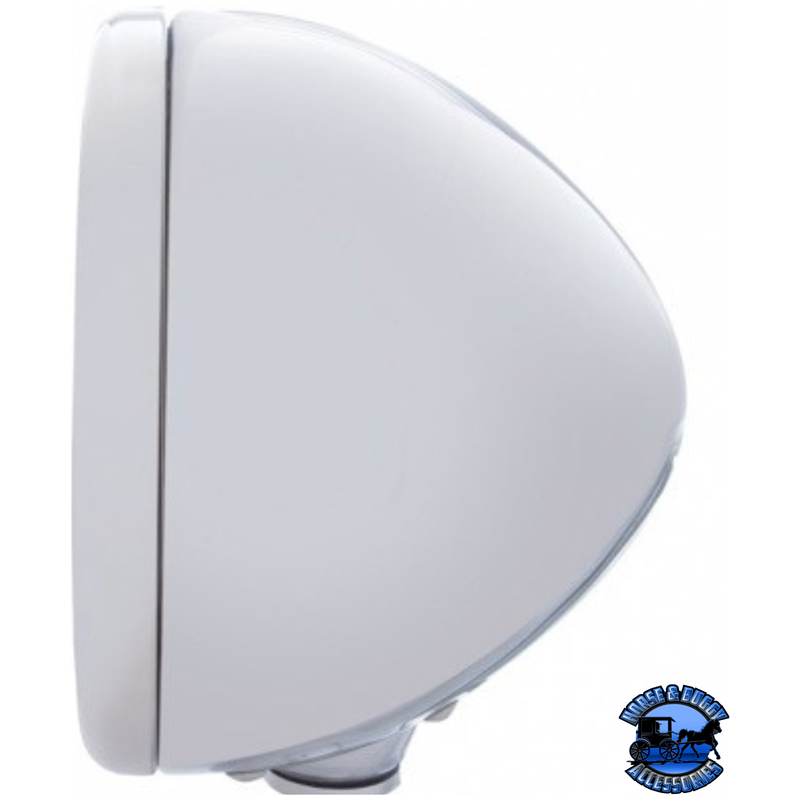 CHROME "CLASSIC" HEADLIGHT HOUSING - NO TURN SIGNAL #30375 HOUSING Light Gray