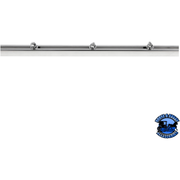 UP-21160 33-3/4" STAINLESS STEEL KENWORTH STYLE VERTICAL GRILLE BAR FOR PETERBILT 359/379 #21160 Grille Light Gray