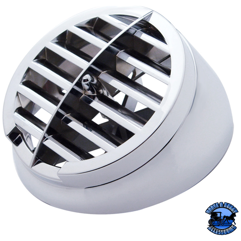CHROME PLASTIC A/C VENT FOR 1967-1987 PETERBILT 359 #41014 A/C Vent Light Gray