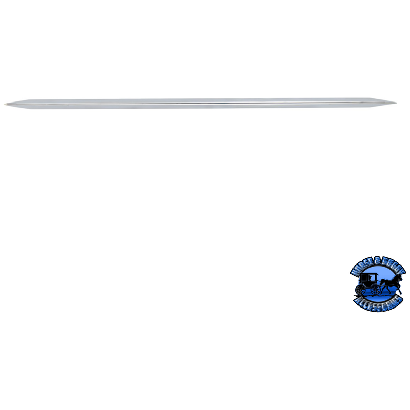 39-1/2" STAINLESS STEEL KENWORTH STYLE HORIZONTAL GRILLE BAR FOR PETERBILT 359 379 #21161 Grille Light Gray