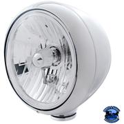 GUIDE 682-C STYLE HEADLIGHT CRYSTAL H4 BULB (Choose Color) Crystal Headlight Chrome Light Gray