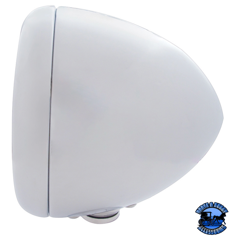 GUIDE 682-C STYLE HEADLIGHT H4 BULB (Choose Color) HEADLIGHT Stainless,Chrome,Black Light Gray