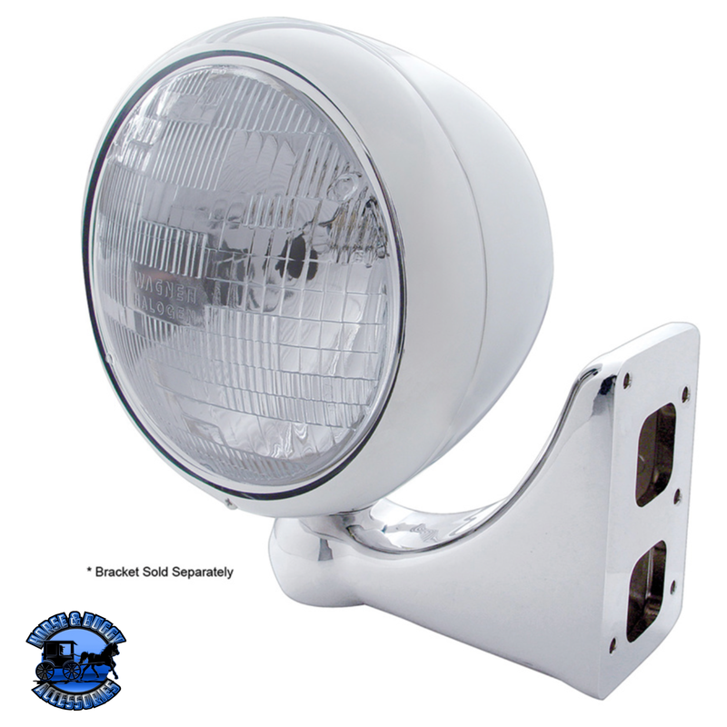 GUIDE 682-C STYLE HEADLIGHT H6024 BULB (Choose Color) HEADLIGHT Chrome,Black,Stainless Gray