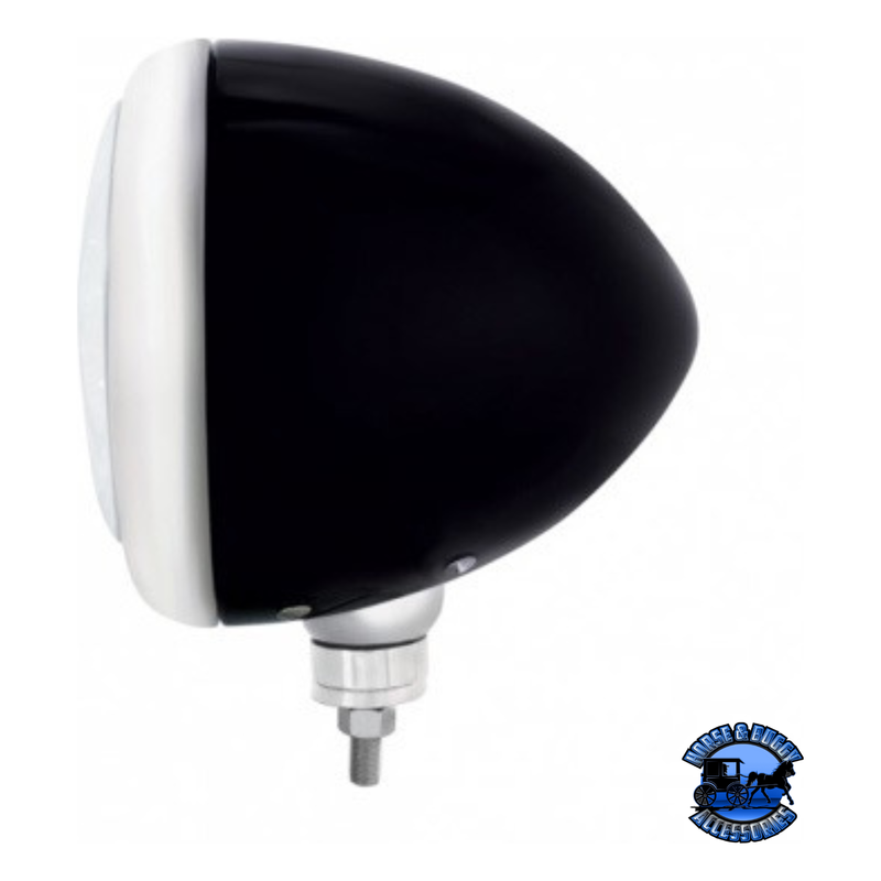 BLACK GUIDE HEADLIGHT 11 LED BULB - CHROME #32659 HEADLIGHT Black