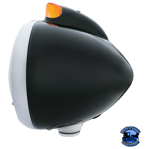 BLACK GUIDE 682-C HEADLIGHT H6024 & ORIGINAL STYLE LED SIGNAL (Choose Color) HEADLIGHT Amber,Clear Dark Slate Gray