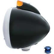 BLACK GUIDE 682-C HEADLIGHT NO BULB WITH ORIGINAL STYLE LED SIGNAL (Choose Color) HOUSING Amber,Clear Dark Slate Gray