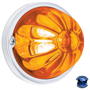 GLASS WATERMELON LIGHT KIT WITH 4 LED LIGHT (Choose LED Color) (Choose Lens Color) watermelon glass lens Amber / Amber Goldenrod