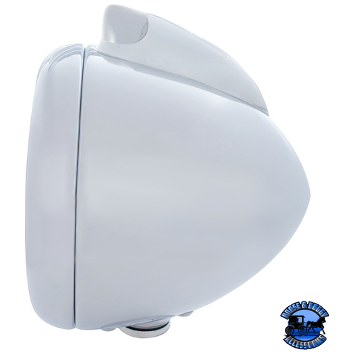 CHROME GUIDE 682-C HEADLIGHT 6014 & ORIGINAL STYLE LED SIGNAL (Choose Color) HEADLIGHT Clear,Amber Light Gray