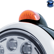 BLACK GUIDE 682-C HEADLIGHT 11 LED BULB & DUAL MODE LED SIGNAL (Choose Color) (Choose Lens) HEADLIGHT Stainless / Amber,Stainless / Clear,Black / Amber,Black / Clear Light Gray