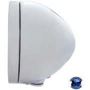 CHROME CLASSIC HEADLIGHT H4 WITH 34 AMBER LED & DUAL MODE LED SIGNAL (Choose Color) HEADLIGHT Amber,Clear Gray