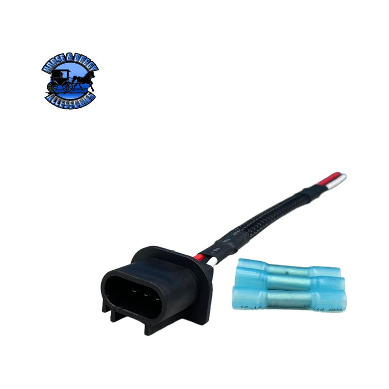 PL-20101 Cascadia Side Marker Female Plug Black