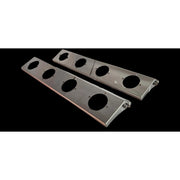 FRONT 589 PETERBILT (BLIND MOUNT) STYLE AIR CLEANER BRACKET W/ (4) WATERMELON HOLES (SOLD IN PAIRS) #1717 air cleaner Light Slate Gray