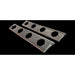 Light Slate Gray FRONT 589 PETERBILT STRAPLESS STYLE AIR CLEANER BRACKET W/ (4) WATERMELON (SOLD IN PAIRS) air cleaner