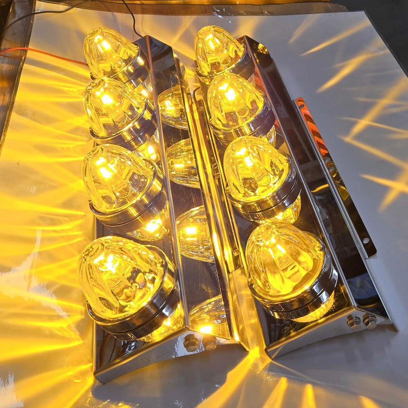 FRONT 589 PETERBILT (BLIND MOUNT) STYLE AIR CLEANER BRACKET W/ (4) WATERMELON HOLES (SOLD IN PAIRS) #1717 air cleaner Sienna