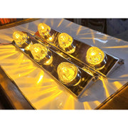 #ss-1716 FRONT 589 PETERBILT (BLIND MOUNT) STYLE AIR CLEANER BRACKET W/ (3) WATERMELON HOLES (SOLD IN PAIRS) air cleaner Dark Khaki