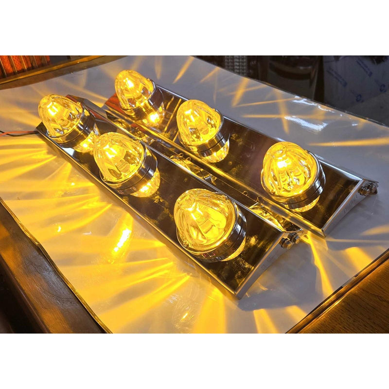 #ss-1716 FRONT 589 PETERBILT (BLIND MOUNT) STYLE AIR CLEANER BRACKET W/ (3) WATERMELON HOLES (SOLD IN PAIRS) air cleaner Dark Khaki