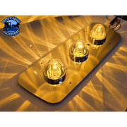 ss-#1019 Peterbilt 63" ultracab sleeper plate 2008+ (3) light hole (oem mounting hole) (plate only) watermelon Sienna