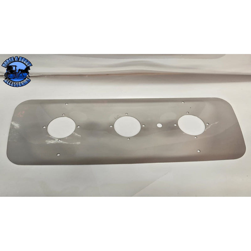 ss-#1019 Peterbilt 63" ultracab sleeper plate 2008+ (3) light hole (oem mounting hole) (plate only) watermelon Dark Gray