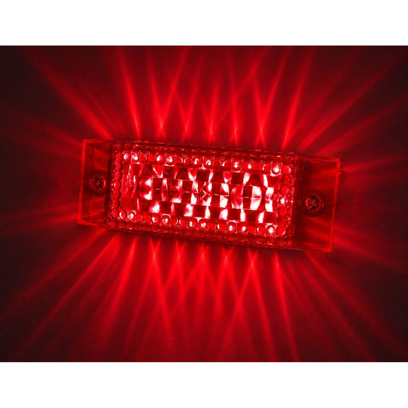 JML 2"X6" Side marker Rectangular 16 Diodes "STAR" LED Marker Light (CHOOSE COLOR)