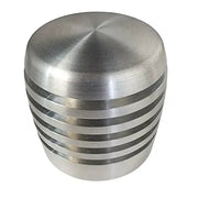 XBR-200 Grooved Cylinder Style Aluminum Shift Knob (Choose Color) Brushed Light Slate Gray