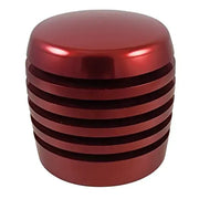 XBR-200 Grooved Cylinder Style Aluminum Shift Knob (Choose Color) Red Sienna