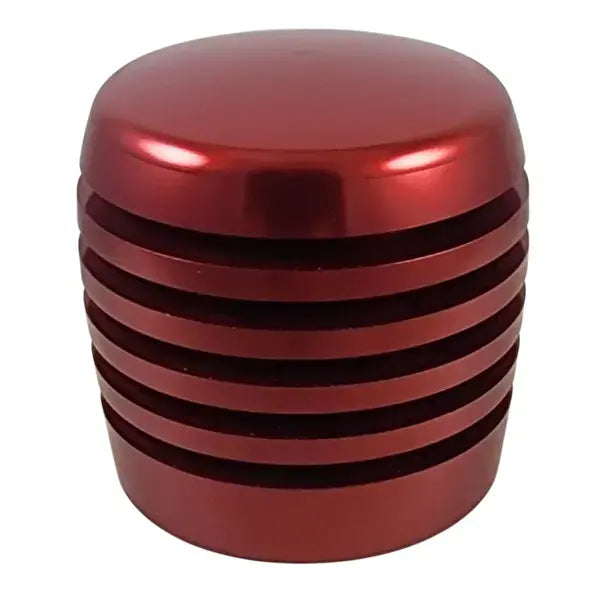 XBR-200 Grooved Cylinder Style Aluminum Shift Knob (Choose Color) Red Sienna