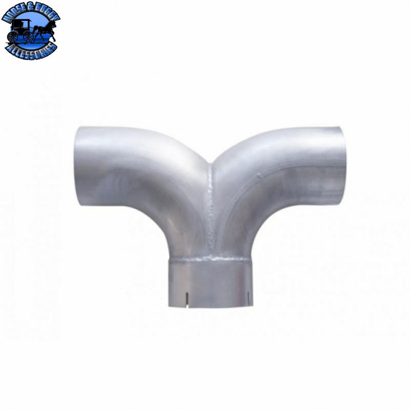 UP-YA-5-01A Universal Aluminized 5" Y Pipe - 16" W X 11" L