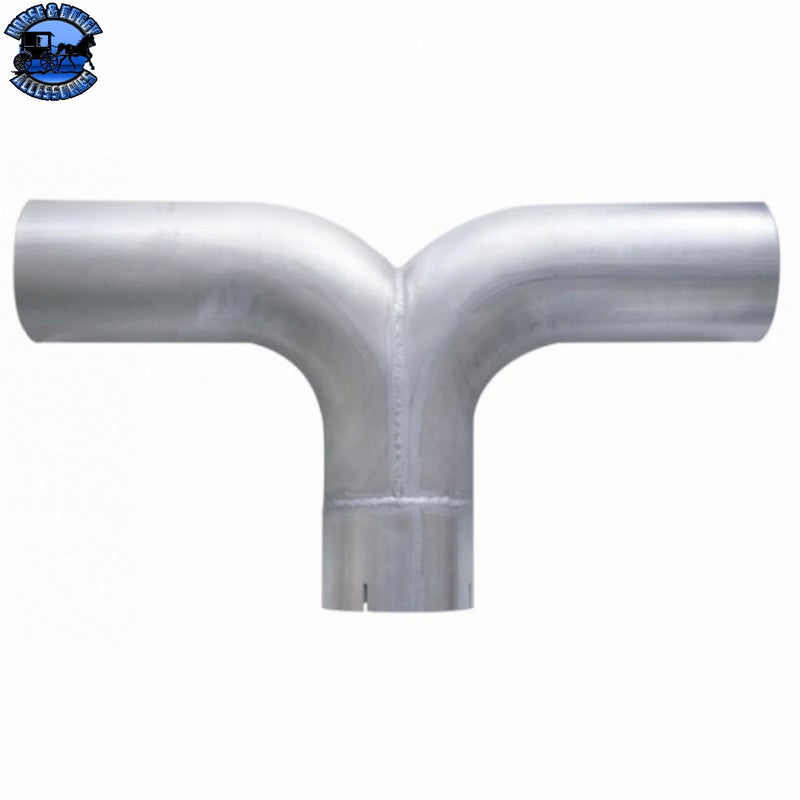 UP-YA-5-02A Universal Aluminized 5" Y Pipe - 25" W X 14" L