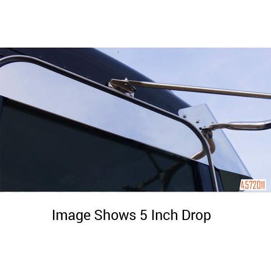 A572011 WINDOW CHOP TOP PR PB 386,379,388,389 `05+ CAB 5" SS Black