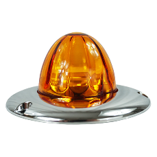 Legendary 3 Inch Watermelon Light W/ Flat Bezel - Amber LED / Amber Glass Lens 23003AA-3 watermelon sealed led Chocolate