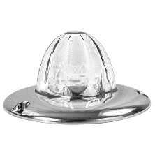 Legendary 3 Inch Watermelon Light W/ Flat Bezel - Amber LED / Clear Glass Lens 23003CA-3 watermelon sealed led Light Gray