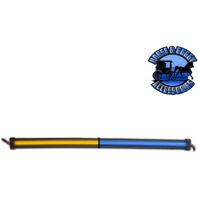 24" Center Glow Strip - Trux Dual Revolution LEDs (Choose Color) 24" glow strip Amber to Blue - 120 Diodes Dark Slate Gray