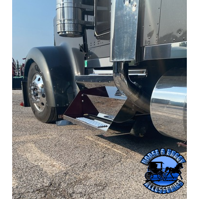 Kenworth Custom Universal 304 stainless stepboxes (Choose size & style) Includes steps