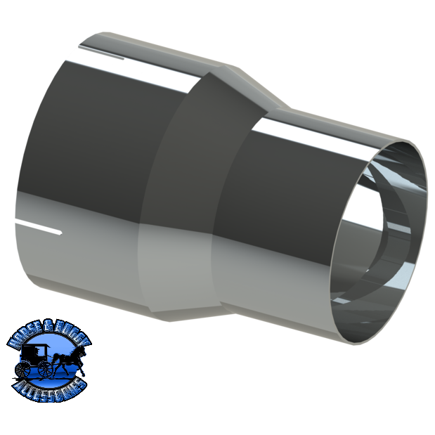 ADP6B 6” Reduced to 5” Chrome Adapter Dark Slate Gray