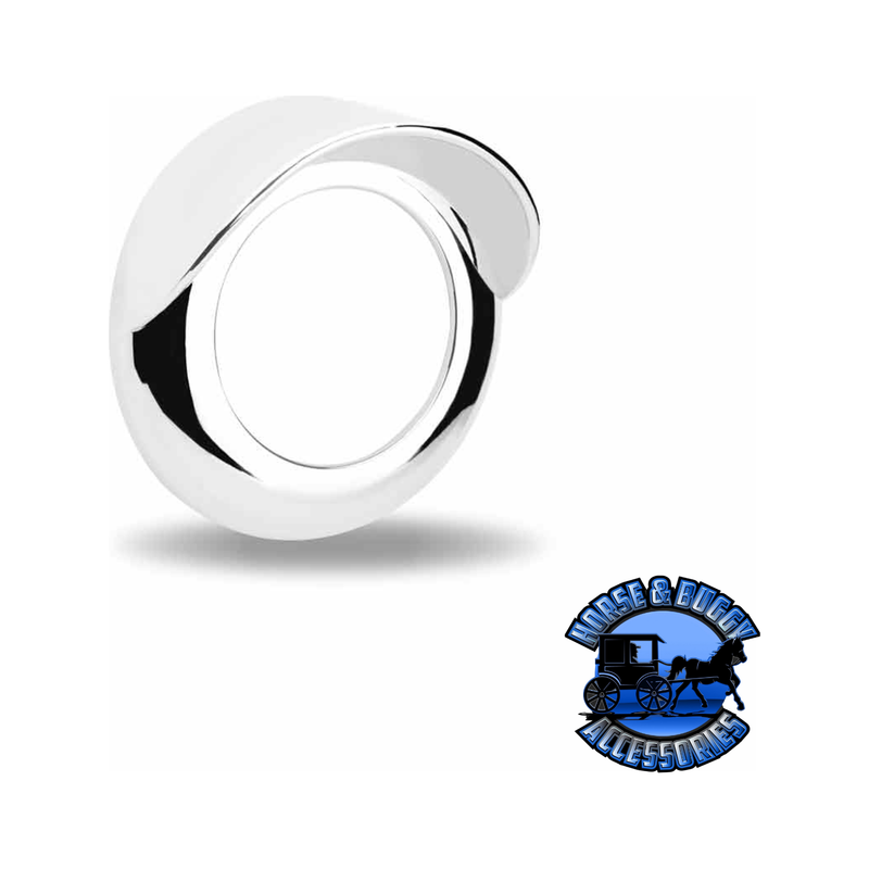 TBEZ-2CH5 2″ Lock On Round Bezel with Visor – Chrome ABS Plastic light bezel Dark Slate Gray