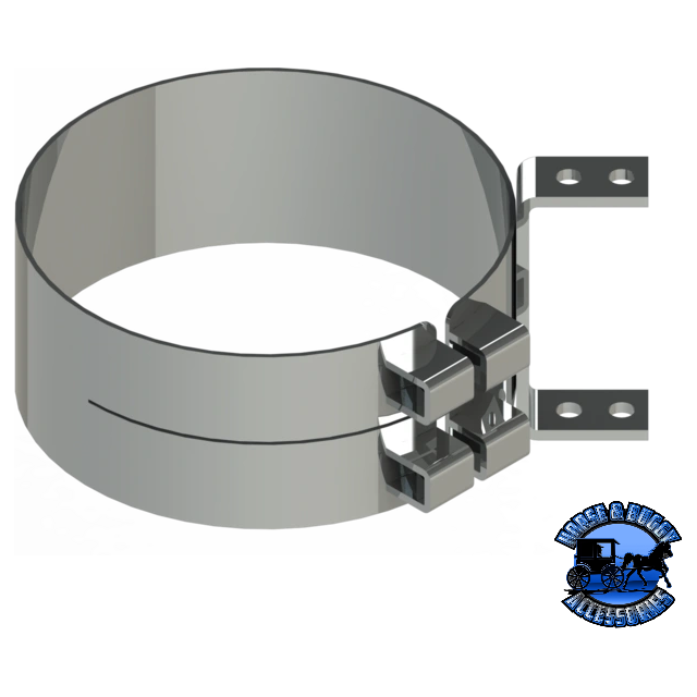 50-04073 7" Aero Kenworth Clamp clamp Dark Gray