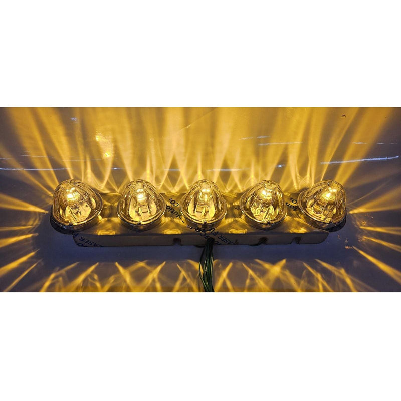 #1706 5 HOLE FRONT PETERBILT RADIUS STYLE BRACKET FOR 15" AIR CLEANER (SOLD IN PAIRS) (Lights not included) AIR CLEANER Sienna