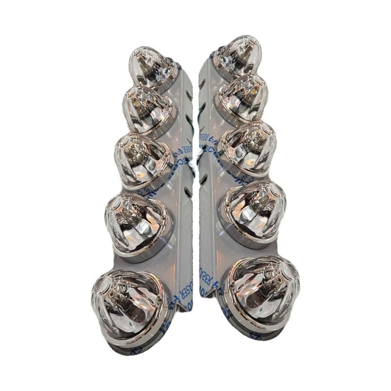 #1719 FRONT KENWORTH RADIUS STYLE BRACKET FOR 15" AIR CLEANER SOLD IN PAIRS) (Lights not included) AIR CLEANER BRACKET Light Slate Gray