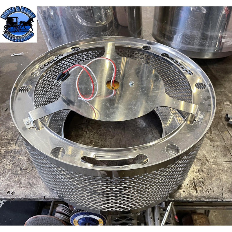 Watermelon Air Cleaner adapter plate, push-top style air breather (Sold in pairs) #51856 watermelon Dim Gray