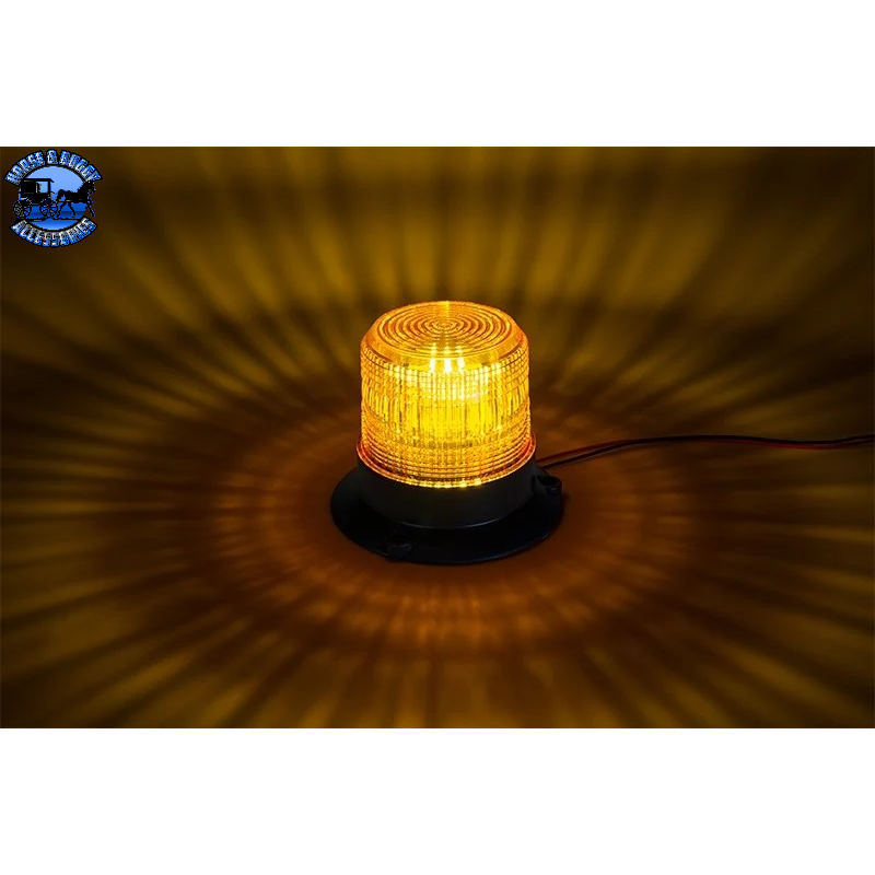 SB-STBC-A45 4¾" AMBER LED STROBE LIGHT CAGED BEACON- AMBER