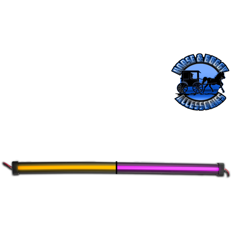 24" Center Glow Strip - Trux Dual Revolution LEDs (Choose Color) 24" glow strip Amber to Purple - 120 Diodes Dark Slate Gray