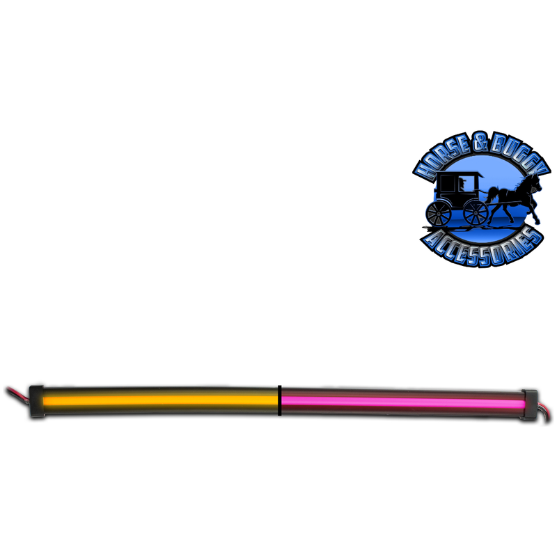 12" Center Glow Strip - Trux Dual Revolution LEDs (Choose Color) 12" Glow Strip Amber to Pink - 60 Diodes Dark Slate Gray