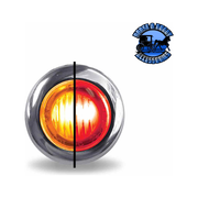 3/4" Trux Dual Revolution LEDs (Choose Color and Style) 3/4" Light 3/4″ Amber to Red Round – 2 Diodes Gray