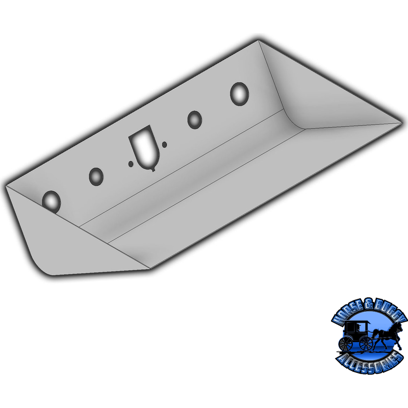 Recessed Airline Box -7-Design #8 304 Polished Stainless Steel (Choose Style) Trailer Air Hydraulic Hook-Ups & (1) 7-way Gray