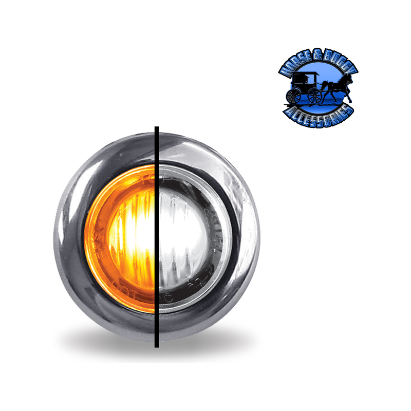 3/4" Trux Dual Revolution LEDs (Choose Color and Style) 3/4" Light 3/4″ Amber to White Round – 2 Diodes Gray