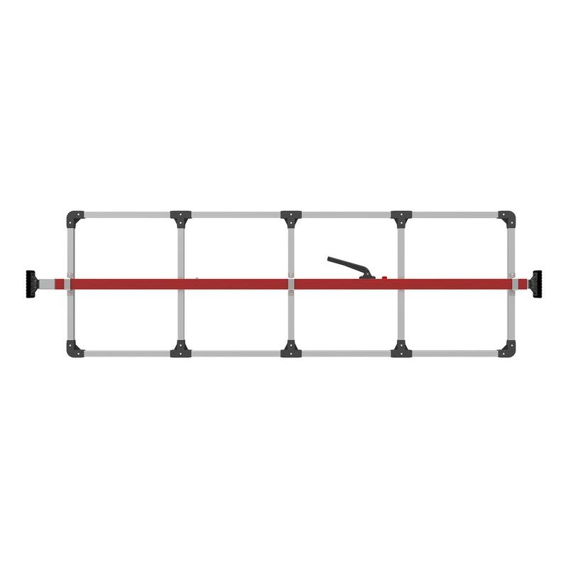 SAL-080-01302 SL-30 Cargo Bar, 84"-114", Articulating Feet, Attached 5 Crossmember Hoop, Red