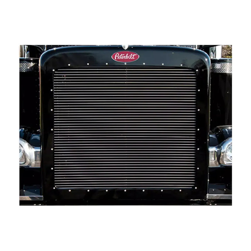 RW-35119 Billet Style Replacement Grille Inserts for Peterbilt 379 Dark Gray